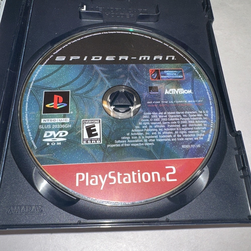 Spider-Man (PlayStation 2 PS2 2002) Greatest Hits CIB Complete Used Condition - Picture 4 of 5
